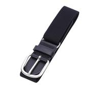 Altsuceser Ceinture élastique de baseball pour adolescent - Longueur réglable - Boucle en alliage - Couleur unie - Imitation, Noir , S