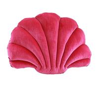 Altsuceser Oreillers Coquillage 3D, Oreillers Décoratifs en Forme de Coquillage, Coussin Décoratif Oreiller de Sol pour Canapé Lit Maison Bureau Décoration Rouge Rose