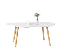 Altsuceser Table basse en forme de nuage pour salon, table basse moderne Century pour petits espaces avec dessus spacieux et construction robuste, économie d'espace, petite table d'exposition
