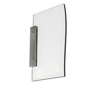 ALTUMIS - Fixation murale 120 mm en drapeau pour panneau max 6mm - Argent