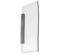 ALTUMIS - Fixation murale 180 mm en drapeau pour panneau max 6mm - Argent