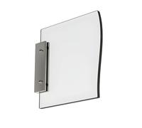 ALTUMIS - Fixation murale 80 mm en drapeau pour panneau max 6mm - Argent