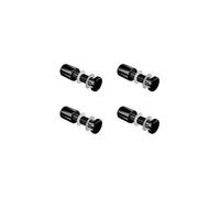 ALTUMIS - Set de 4 fixations noires murales vissées - Entretoise murale noire vissée FIX-VN2 Ø 18 mm/L 22 mm - Noir