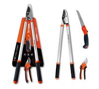 Kit d'élagage - Modèle KIT1 - Sécateur professionnel à 2 mains - Sécateur à 1 main - Scie d'élagage japonaise pliante - Pour débutants et experts - Accessoires et entretien - Altuna