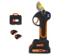 AF28 - Sécateur à Batterie avec Lame en Titane - Moteur Brushless - Capacité de Coupe 19/28mm - Inclut 2 Batteries Lithium 21V - Poignée Bimatière - Mallette et Accessoires Inclus