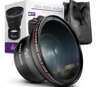 Altura Photo - Objectif grand angle HD, 58 mm, 0,43x avec macro, se fixe aux filetages 58 mm DSLR, pour Canon Rebel T7/T7i/T8i/T6i/T6s/T6/SL2/SL3/EOS/70D/77D/80D/90D
