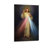 ALTUY Affiche d'art moderne religieuse Jésus Jésus-Christ Miséricorde divine Peinture décorative sur toile 60 x 90 cm