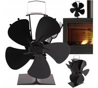 Alu. 5 fissures de fissure pour cheminée 22 cm noir