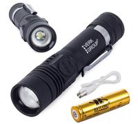 ALU Battery LED Cree Zoom Hand lampe XM-L T6 400M