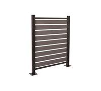 Alu Clôture pour poubelles HWC-K57, élément de base 130x110x6cm gris
