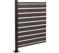 Poubelle d'extérieur et bac à déchets Mendler Alu Clôture pour poubelles HWC-K57 élément d'extension 130x100x6cm anthracite