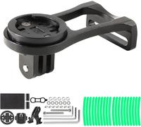 Alu Support Guidon Vélo Vtt Pour Garmin 530 540 520 510 500 200 130 25 20 840 830 820 810 800 1000 1030 1040 Plus Explore 2 Gps Avec Support Lampe Torche Caméra Action Autocollant Noir