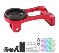 Alu Support Guidon Vélo VTT pour Garmin 530 540 520 510 500 200 130 25 20 840 830 820 810 800 1000 1030 1040 Plus Explore 2 GPS avec Support Lampe Torche Caméra Action Autocollant Phosphorescent Rouge