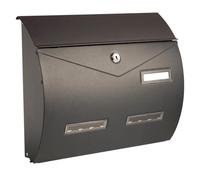 ALUBOX Busta Boîte Aux Lettres Format Magazine 31,5X37,5X10,2 cm Boîte Postale avec Système Anti-Effraction et Ouverture à Battant Boîte Postale Extérieure Anti-Pluie et Anti-Corrosion (Anthracite)