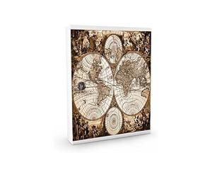 Alubox Mia Tableau d'affichage avec 16 Crochets pour clés, Acier, Blanc/Multicolore, 5 x 24,5 x 31,5 cm