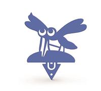 Alubox Porte-Spirale Anti-moustiques pour Planter, moustiquaire, Bleu, 0,05 x 12 x 13 cm