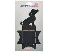 Alubox ZampirELLA Porte ou Bougie citronnelle Chien, Noir, 7 x 11 x 19 cm