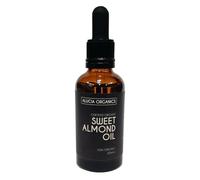 ALUCIA ORGANICS Huile d'amande douce certifiée biologique 50ml - Huile d'amande 100% pure pour le visage, le corps et les cheveux - Naturelle, pressée à froid et non raffinée