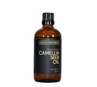 Alucia Organics Huile de graines de camélia certifiée biologique - Pure, naturelle, pressée à froid, végétalienne, sans cruauté envers les animaux, pour la peau, le visage (100ml)