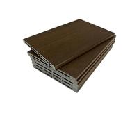 Aluco Wood Kit de planches WPC pour parterre de jardin surélevé hexagonal, planche de montage pour plantes, durable et facile à assembler, lot de 6 et vis (20 x 29 cm)