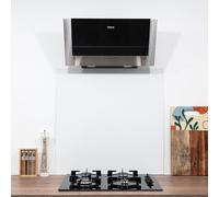 AluCouleur Fond de hotte/Crédence Aluminium Blanc-11 Tailles - Hauteur 55 cm x (Longueur 60 cm)