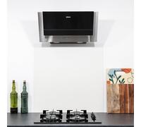 AluCouleur Fond de hotte/Crédence Aluminium Blanc-MAT-10 Tailles - Hauteur 55 cm x (Longueur 70 cm)