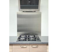 AluCouleur Fond de hotte/Crédence INOX brossé - 12 Tailles - Hauteur 30 cm x (Longueur 70 cm)