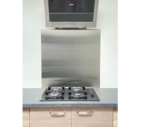 AluCouleur Fond de hotte/Crédence INOX brossé- 8 Tailles - Hauteur 55 cm x (Longueur 100 cm)