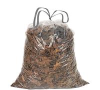 Aluf Plastics Lot de 70 sacs poubelle transparents avec cordon de serrage - 83,8 x 101,6 cm - Pour la maison, la cuisine, la salle de bain et le bureau