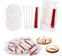 Alula777 Lot de 100 coiffeuses d'hôtel emballées individuellement, kit d'hygiène jetable avec tampons en coton, cotons-tiges, lime à ongles pour maquillage de motels, Maison,ensemble d'accueil d'hôtel