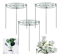Alula777 Lot de 3 cages et supports de pivoine de 35 x 45 cm avec cadre en métal pour plantes et plantes