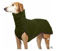 Alulayu Whippet - Pull lévrier - Manteau en polaire pour grands chiens - Col roulé - Chemise polaire - Gilet d'hiver pour chien - Doublure chaude en polaire - Veste extérieure pour chien
