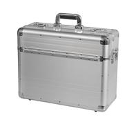 Alumaxx BETHA 45119 Valise de Pilote en Aluminium Lisse avec Serrure à Combinaison Valise de 47 cm pour Ordinateur Portable 17" Argenté 47 x 38 x 20 cm