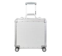 Alumaxx Gemini 45172 Valise d'affaires à roulettes en Aluminium avec Compartiment Overnight avec 4 roulettes Doubles fluides à 360° Argenté 42,5 x 40 x 21 cm, argenté, 42,5 x 40 x 21 cm, Valise à