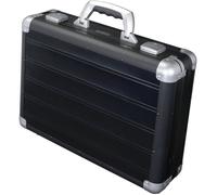 Alumaxx Mallette Venture Valise alu avec bords renforcées, poignée ergonomique et incrustation amovible Aluminium noir mat 45164: