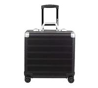 Alumaxx Valise de pilote Gemini 42,5 cm, 4 roulettes, compartiment pour ordinateur portable, noir