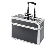Alumaxx Valise à roulettes pour Ordinateur Portable 2 serrures à Combinaison Argenté/Carbone Réf 45129, Argent-Carbone, 48 cm, Bagage à Main