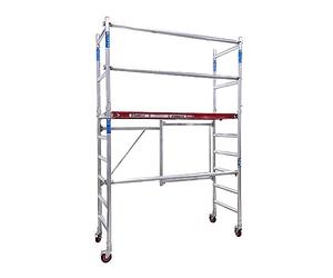 Alumexx FS 75 Échafaudage pliant (Red-Line) - Échafaudage de travail - Échafaudage - Échafaudage en aluminium - Échafaudage roulant (Type B: L'échafaudage complet)