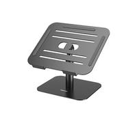 Fellowes Support PC portable Alumia aluminium, réglable en hauteur et inclinable, noir, jusqu'à 15"