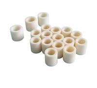 Alumina Ceramic Tube - High Temp Insulating Sleeve for Thermocouples, 0.6-11mm ID, Hollow Structure, Industrial & Lab Use(20pcs,11x14x8)