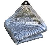 Aluminet Filet d'ombrage avec œillets, protection UV à 55 % pour serre et balcon - Tissu d'ombrage durable et respirant - 4 x 9 m - Parfait pour les auvents et l'extérieur