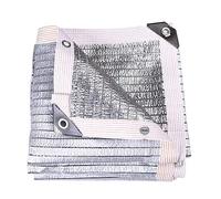 Aluminet - Filet d'ombrage pour chiens et serres - Protection solaire à 75 % avec œillets - Résistant à la chaleur - 1 x 1 m à 6 x 8 m