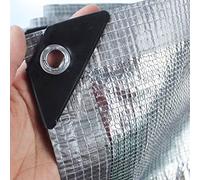 Aluminet - Lot de 3 pare-soleil en aluminium très résistant - 99 % réfléchissant - Pour voiture, serre, parking, jardin, cour - Argenté - 3 x 3 m