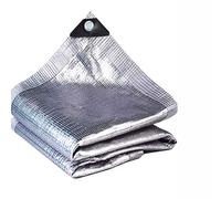 Aluminet Toile d'ombrage avec œillets pour voiture, chiens, plantes - 3 x 4 m - Argenté - Pour terrasse, jardin, pergola, serre, abri d'auto