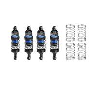 Aluminium 6061-T6 Alloy Avant et Arrière Ajustable Spring Shock 63 mm pour Traxxas Mini Slash 4X4 / Mini Rally VXL Ford RS200 Upgrades - Bleu