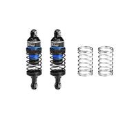 Aluminium 6061-T6 Alloy Front or Rear Adjustable Progressive Spring Shock 63mm for Traxxas 1/16 Mini Slash 4X4 Short Course Truck-108164-1 Upgrades - Bleu