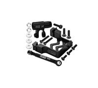 Aluminium 6061-T6 Servo Mount + Tie Rod + 25T Servo Horn Set for 1:5 Traxxas X Maxx 6S / X Maxx 8S / XRT 8S Monster Truck Upgrades - Black