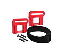 Aluminium 7075 Alloy Battery Hold-Down Retainer for Traxxas 1:8 4WD Maxx Slash 6S Brushless Short Course Truck 102076-4 / 4WD Sledge Monster Truck-95076-4 Upgrades - Red
