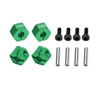 Aluminium 7075 Alloy Front and Rear Clamp Type Wheel Hub 12mm for Traxxas 1/16 Mini Maxx 4WD RTR Brushless Monster Truck 107154-1 Upgrades - Green