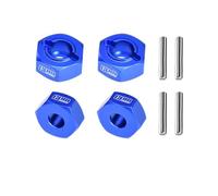 Aluminium 7075-T6 avant et arrière en alliage 12 mm pour Traxxas 1:10 Ford Fiesta ST / Bigfoot 2S / Rustler 2S / Slash 4X4 VXL / Ford Raptor R / Stampede / 1:8 JATO 4X4 VXL - Bleu